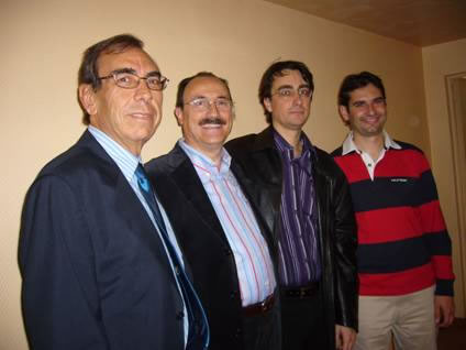 Francisco Capel, Francisco Cortés, Daniel Blanch y Jordi Nogués